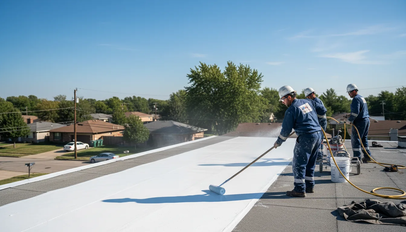 Commercial roof coating in Ossian, IA near me